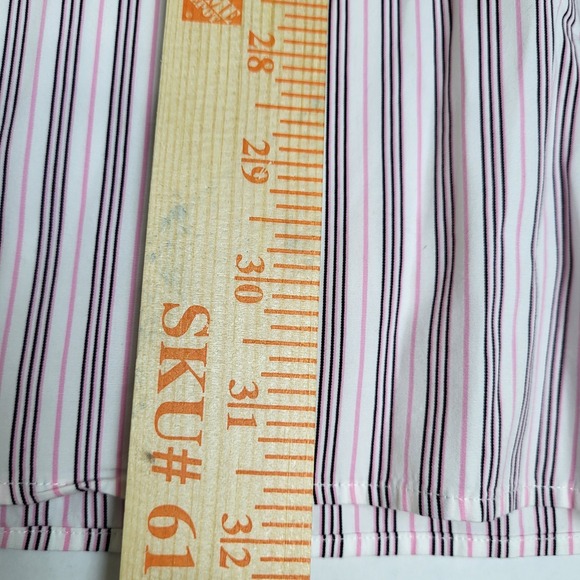 Polo by Ralph Lauren Mens 16.5 -34 Regent Classic Fit Striped Dress Shirt Pony - Picture 7 of 8